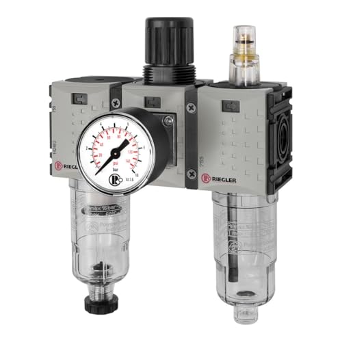 RIEGLER 142482-FUM 621-8 WE 3-tlg. »FUTURA-mini«, PC-Beh., Standardmano, G 1/4, 0,5-8, HA, 1Stk RIEGLER 142482-FUM 621-8 WE 3-tlg. »FUTURA-mini«, PC-Beh., Standardmano, G 1/4, 0,5-8, HA, 1Stk von Riegler