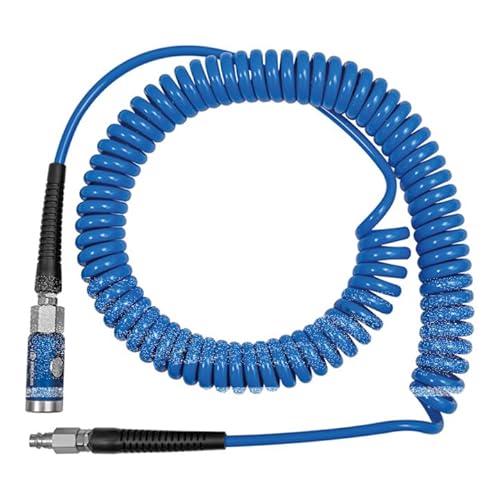 RIEGLER 158187-SP8600PUDSK Spiralschlauch-Druckknopf-Sicherheitskuppl.-Set, PU ø 8x5, 6,0 m, 1Stk von Riegler