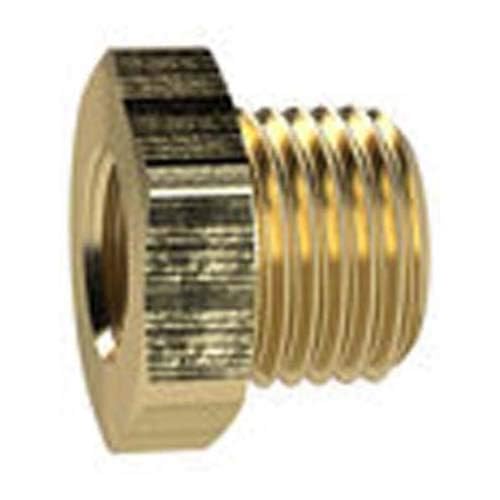 RIEGLER MS251K3438 Reduziernippel kurz, Messing CW614N, SW 32, G 3/4" x G 3/8" von Riegler