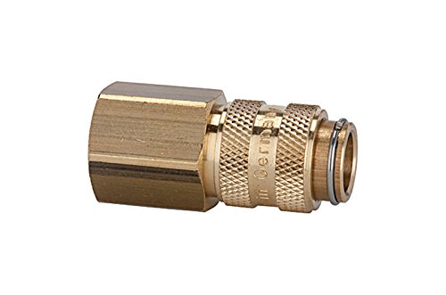 Riegler 107130 Schnellverschlusskupplung I.D. 5, Messing blank, G 3/8 IG von Riegler