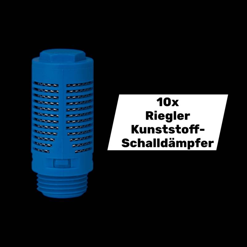 Riegler Kunststoff Schalldämpfer Schalldämpfer G 3/4 Stahlnetz 10 Stück B-Ware von Riegler