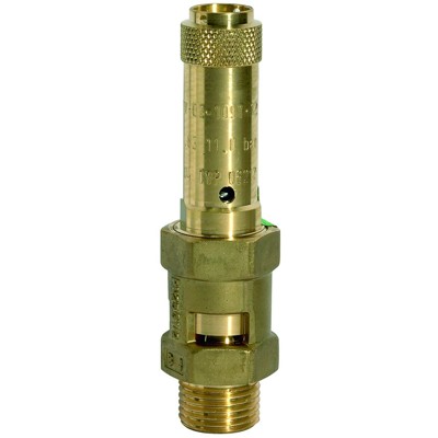 Sicherheitsventil, Messing, G 1", Ansprechdruck 1 bar von Riegler