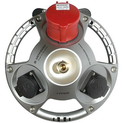 Versorgungseinheit, 2 SchuKo-Steckdosen, 1 CEE-Form-Steckdose von Riegler