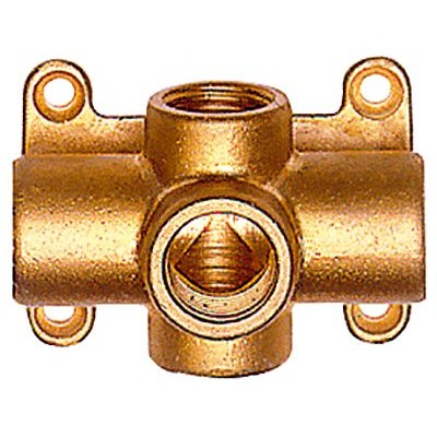 Verteiler zur Wandbefestigung, 5 Anschlüsse G 1/2" von Riegler