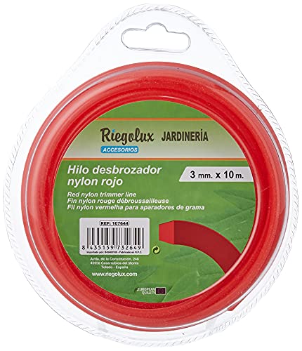 Riegolux 107644 Nylon-Faden, quadratisch, Gelb, 3 mm x 10 m von RIEGOLUX