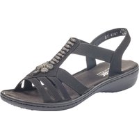 Rieker Riemchensandale, Sommerschuh, Sandalette, Keilabsatz, mit schöner Verzierung Rieker Riemchensandale, Sommerschuh, Sandalette, Keilabsatz, mit schöner Verzierung von Rieker