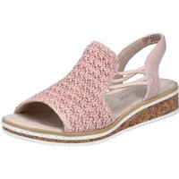 Rieker Sandale, Sommerschuh, Sandalette, Keilabsatz, mit seitlichen Gummizügen Rieker Sandale, Sommerschuh, Sandalette, Keilabsatz, mit seitlichen Gummizügen von Rieker
