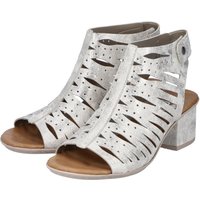 Rieker Sandalette, Sommerschuh, Sandale, Blockabsatz, im Metallic-Look von Rieker