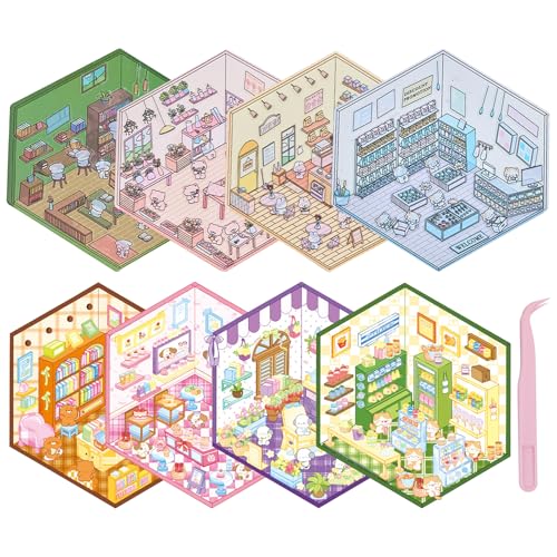 8 Set Stickernest Niedlich Sticker Scene Interessant 3D Sticker Scene Geeignet für Erwachsene und Kinder Um Stress Abzubauen und Sich Die Zeit Zu Vertreiben Mit Tweezer Geschenk für Kinder 8 Set Stickernest Niedlich Sticker Scene Interessant 3D Sticker Scene Geeignet für Erwachsene und Kinder Um Stress Abzubauen und Sich Die Zeit Zu Vertreiben Mit Tweezer Geschenk für Kinder von Rienan