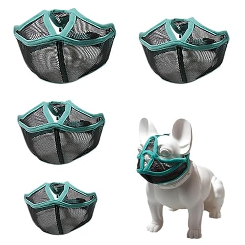 Maulkorb für Französische Bulldogge, Kleine Hunde mit Kurzer Schnauze, Anti-Beiß-, Kauen- und Bellen-Schutz, Verstellbarer Maulkorb für Hunde, Mesh-Kopfgurt Atmungsaktiv Maulkorb für Französische Bulldogge, Kleine Hunde mit Kurzer Schnauze, Anti-Beiß-, Kauen- und Bellen-Schutz, Verstellbarer Maulkorb für Hunde, Mesh-Kopfgurt Atmungsaktiv von Rieoany