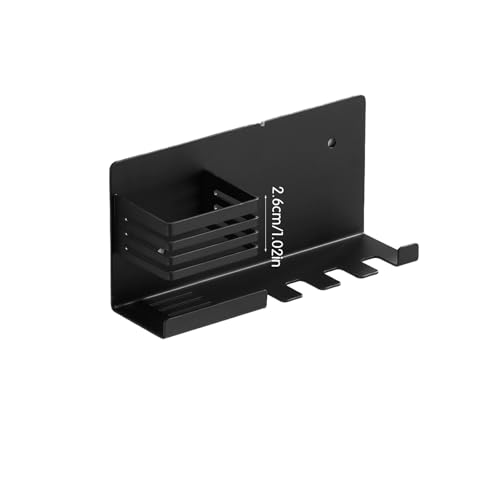 Zahnbürstenhalter Wand aus Edelstahl, Zahnbürstenhalter elektrische Zahnbürste mit Zahnputzbecherhalter ohne Bohren, Zahnbürstenkopf Halter mit 4 Steckplätzen, Schwarzer Zahnbürsten Halter Bad Zahnbürstenhalter Wand aus Edelstahl, Zahnbürstenhalter elektrische Zahnbürste mit Zahnputzbecherhalter ohne Bohren, Zahnbürstenkopf Halter mit 4 Steckplätzen, Schwarzer Zahnbürsten Halter Bad von Rieoany