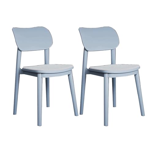Rieort Esszimmerstühle Ergonomie Esstühle Rezeptionsstuhl Set mit 2 Premium -Plastik -Armless Essstühlen mit Sitzkissen Essstuhl modern von Rieort