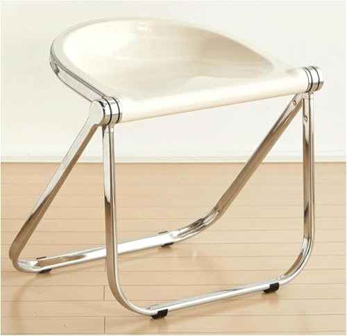 Rieort Esszimmerstühle Klappbares Esszimmerstuhl PC Essstuhl Moderner Armless Küchenstuhl mit Metall Rahmenseitenstuhl Freizeit Gaststuhl modern von Rieort