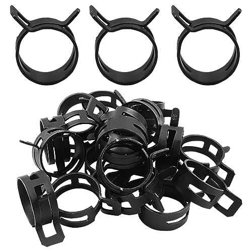 Rierdge 20 Stück 15/16 Zoll ID Federband-Typ Klemmen, 24 mm Kraftstoffschlauchschellen, Befestigungen, schwarze Federschlauchschelle für Kraftstoffschlauchleitung, Wasserleitung, Luftschlauch, Rierdge 20 Stück 15/16 Zoll ID Federband-Typ Klemmen, 24 mm Kraftstoffschlauchschellen, Befestigungen, schwarze Federschlauchschelle für Kraftstoffschlauchleitung, Wasserleitung, Luftschlauch, von Rierdge