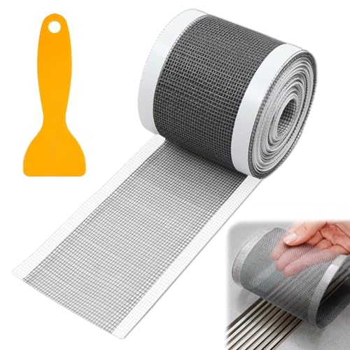 Rierousy Abfluss Haarfänger Einweg 70mm x 10m mit Faltschere, Duschabfluss Mesh Aufkleber, Haarsieb Dusche Filter Spülsieb Aufkleber, Abflusssieb Dusche, für Duschen Badewannen, Küchen von Rierousy