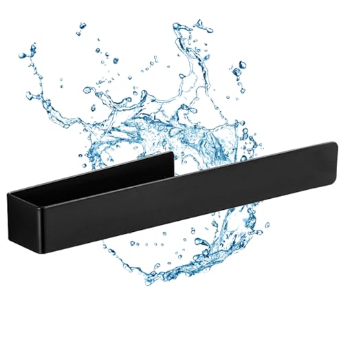 Rierousy Spüllappenhalter, Spültuchhalter Schwarz, Spültuchhalter Selbstklebend im Spülbecken und Wand, Lappenhalter Spülbecken Kann als Küchen Organizer (15cm) von Rierousy