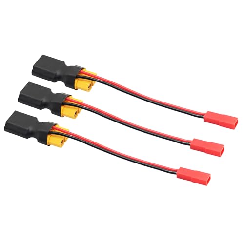 3 Stück XT60 männlich zu weiblichen Stecker Adapter mit JST weiblichen Stecker RC Lithium Kabel, für RC 2Pair Batterie Drohne Quadcopter 3 Stück XT60 männlich zu weiblichen Stecker Adapter mit JST weiblichen Stecker RC Lithium Kabel, für RC 2Pair Batterie Drohne Quadcopter von Riertostng