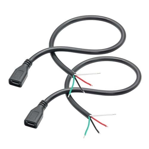 Kurze Micro USB Buchse zu 4 Pin Bare Wire 11inch, Buchse Stecker 5V/3A 4 Pin Pigtail Wire Open End Strom und Daten Kabel, für Geräte Installiert oder Ersatz Reparatur DIY Kabel Kurze Micro USB Buchse zu 4 Pin Bare Wire 11inch, Buchse Stecker 5V/3A 4 Pin Pigtail Wire Open End Strom und Daten Kabel, für Geräte Installiert oder Ersatz Reparatur DIY Kabel von Riertostng