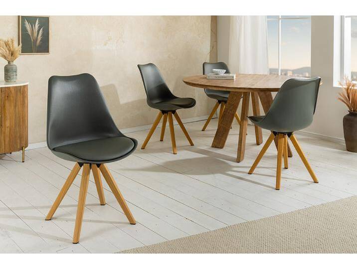2er Set Design Stuhl SCANDINAVIA MEISTERSTÜCK grau Kunstleder natur Metall Eichen-Optik Esszimmerstuhl Küchenstuhl 2er Set Design Stuhl SCANDINAVIA MEISTERSTÜCK grau Kunstleder natur Metall Eichen-Optik Esszimmerstuhl Küchenstuhl von Riess-Ambiente.de
