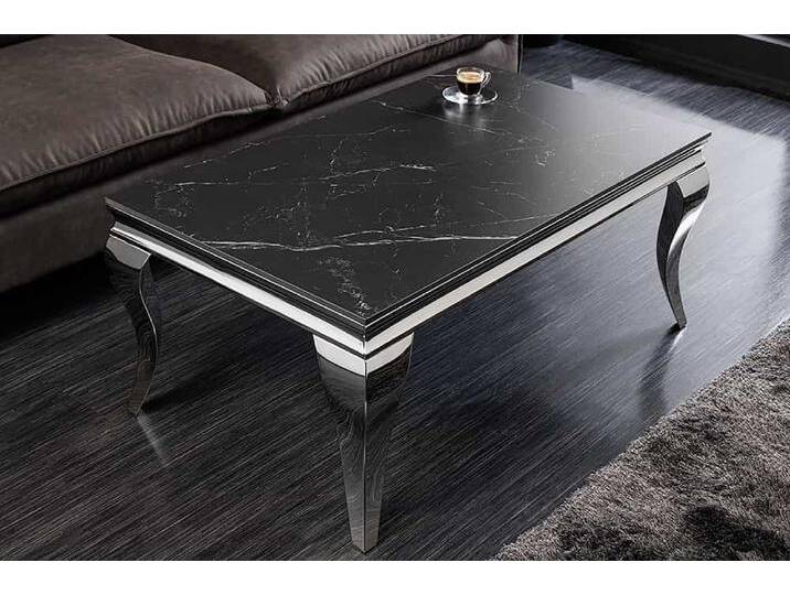 Design Couchtisch MODERN BAROCK 100cm schwarz anthrazit chrom Keramik Marmor rechteckig Sofatisch Wohnzimmertisch Design Couchtisch MODERN BAROCK 100cm schwarz anthrazit chrom Keramik Marmor rechteckig Sofatisch Wohnzimmertisch von Riess-Ambiente.de