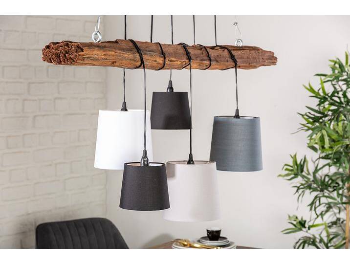 Design Hängelampe LEVELS 115cm Treibholz schwarz grau mit 5 Leuchten Maritim Natur Design Hängelampe LEVELS 115cm Treibholz schwarz grau mit 5 Leuchten Maritim Natur von Riess-Ambiente.de