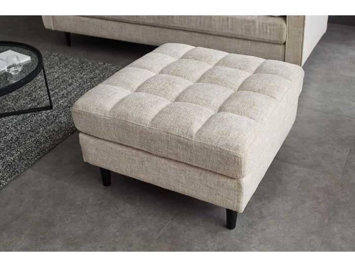 Design Hocker COZY VELVET 80cm beige Chenille Federkern Holzfüße Glamour Modern Retro Design Hocker COZY VELVET 80cm beige Chenille Federkern Holzfüße Glamour Modern Retro von Riess-Ambiente.de