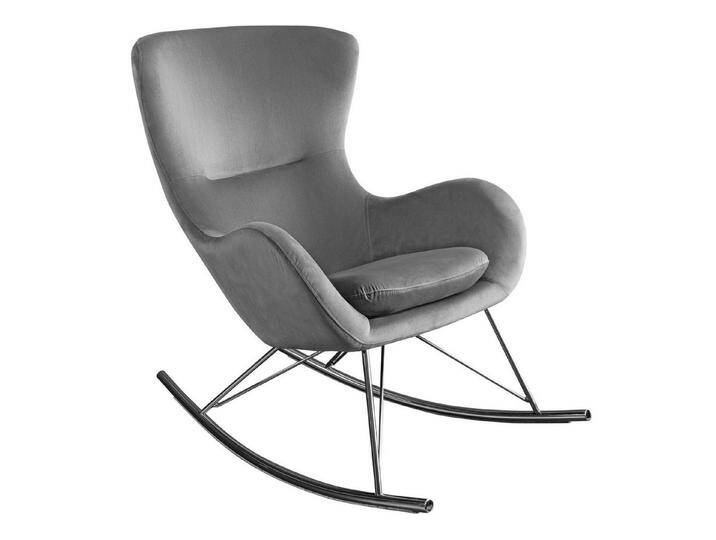 Design Schaukelstuhl SCANDINAVIA SWING grau Samt Chrom Sessel Polsterstuhl Glamour Modern Design Schaukelstuhl SCANDINAVIA SWING grau Samt Chrom Sessel Polsterstuhl Glamour Modern von Riess-Ambiente.de