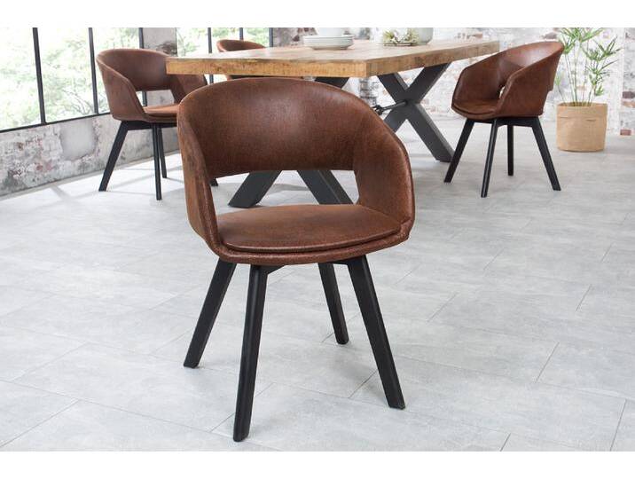 Design Stuhl NORDIC STAR antik braun Microfaser Massivholz schwarz mit Armlehne gepolstert Esszimmerstuhl Küchenstuhl Industrie & Loft Modern Retro Design Stuhl NORDIC STAR antik braun Microfaser Massivholz schwarz mit Armlehne gepolstert Esszimmerstuhl Küchenstuhl Industrie & Loft Modern Retro von Riess-Ambiente.de