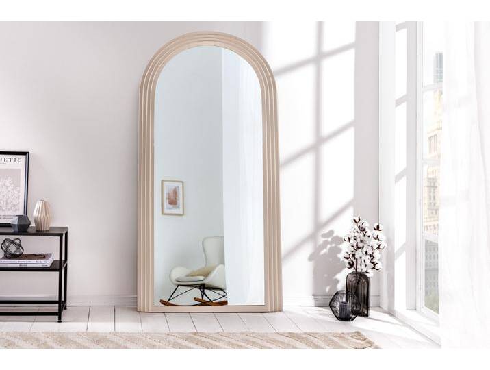 Design Wandspiegel ART DECO 160cm greige organisch Modern Retro von Riess-Ambiente.de
