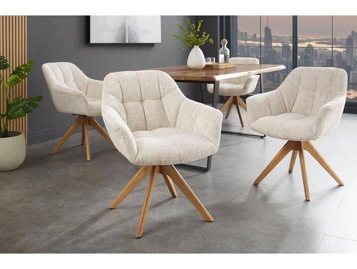 Drehbarer Stuhl PAPILLON champagner beige Chenille Eiche Massivholz mit Armlehne Polsterstuhl Esszimmerstuhl Küchenstuhl Landhaus Skandinavisch Drehbarer Stuhl PAPILLON champagner beige Chenille Eiche Massivholz mit Armlehne Polsterstuhl Esszimmerstuhl Küchenstuhl Landhaus Skandinavisch von Riess-Ambiente.de