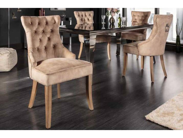 Eleganter Stuhl CASTLE coffee Samt Landhausstil mit Komfortgriff Polsterstuhl Esszimmerstuhl Küchenstuhl Eleganter Stuhl CASTLE coffee Samt Landhausstil mit Komfortgriff Polsterstuhl Esszimmerstuhl Küchenstuhl von Riess-Ambiente.de