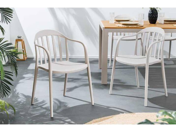In- und Outdoor Gartenstuhl STUDIO ITALIA taupe stapelbar wetterfest Landhaus Modern Skandinavisch In- und Outdoor Gartenstuhl STUDIO ITALIA taupe stapelbar wetterfest Landhaus Modern Skandinavisch von Riess-Ambiente.de