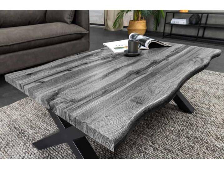 Industrial Couchtisch WILD 90cm grau Wildeichen-Design schwarz Metall Baumkante rechteckig Sofatisch Wohnzimmertisch X-Gestell Industrie & Loft Modern Industrial Couchtisch WILD 90cm grau Wildeichen-Design schwarz Metall Baumkante rechteckig Sofatisch Wohnzimmertisch X-Gestell Industrie & Loft Modern von Riess-Ambiente.de