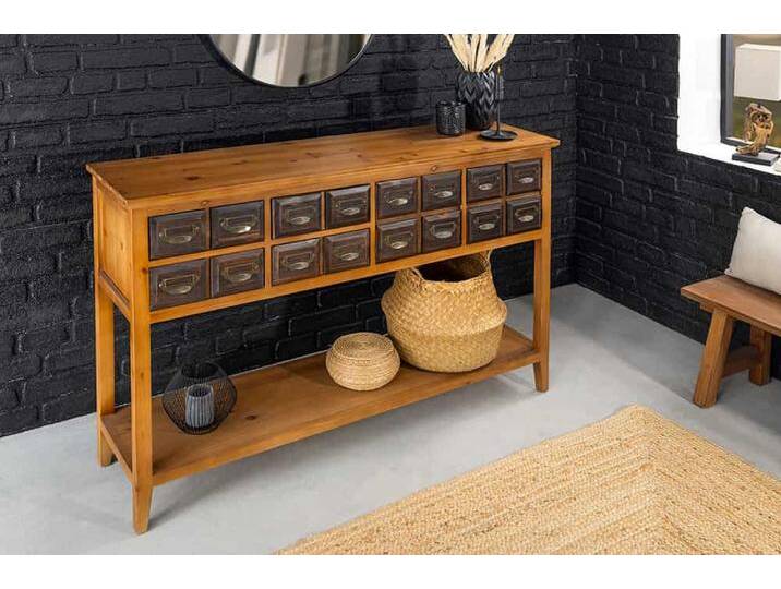Massive Kommode HERITAGE 125cm natur Pinienholz Apothekerschrank mit Schubladen Massive Kommode HERITAGE 125cm natur Pinienholz Apothekerschrank mit Schubladen von Riess-Ambiente.de