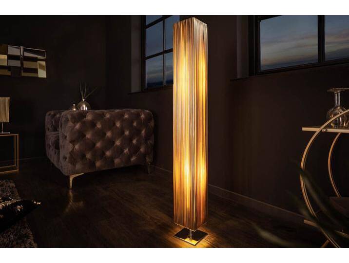 Moderne Designer Stehlampe PARIS 120cm gold Stehleuchte von Riess-Ambiente.de