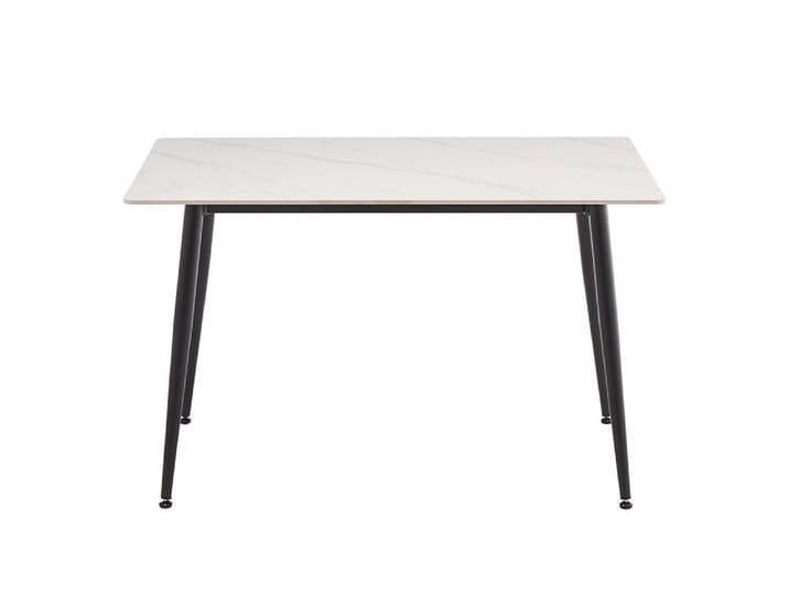 Moderner Esstisch MILANO 120cm weiß Keramik schwarze Metallbeine rechteckig Esszimmertisch Küchentisch 4 Personen Moderner Esstisch MILANO 120cm weiß Keramik schwarze Metallbeine rechteckig Esszimmertisch Küchentisch 4 Personen von Riess-Ambiente.de