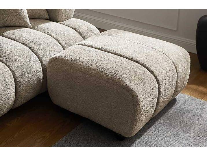 Moderner Hocker ADLON 100cm beige Bouclé Federkern Fußhocker Sitzhocker Moderner Hocker ADLON 100cm beige Bouclé Federkern Fußhocker Sitzhocker von Riess-Ambiente.de