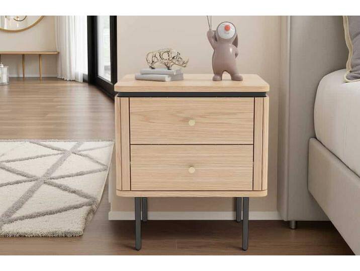 Moderner Nachttisch ATELIER 55cm Eichen-Design Beistelltisch mit Schubladen Moderner Nachttisch ATELIER 55cm Eichen-Design Beistelltisch mit Schubladen von Riess-Ambiente.de