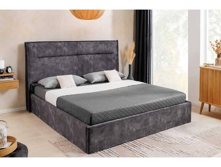 Modernes Boxbett STORAGE 180x200cm grau Samt mit Bettkasten Polsterbett Modernes Boxbett STORAGE 180x200cm grau Samt mit Bettkasten Polsterbett von Riess-Ambiente.de