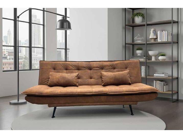 Modernes Schlafsofa JAZZ 195cm braun Microfaser 3-Sitzer Couch Wohnzimmer Modernes Schlafsofa JAZZ 195cm braun Microfaser 3-Sitzer Couch Wohnzimmer von Riess-Ambiente.de