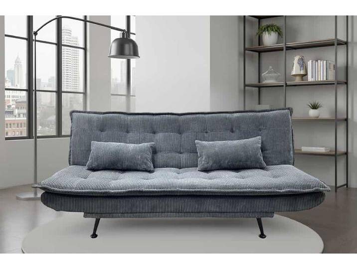 Modernes Schlafsofa JAZZ 195cm grau Cord 3-Sitzer Couch Wohnzimmer Modernes Schlafsofa JAZZ 195cm grau Cord 3-Sitzer Couch Wohnzimmer von Riess-Ambiente.de