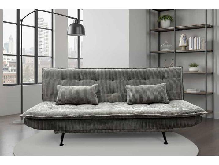 Modernes Schlafsofa JAZZ 195cm greige Cord 3-Sitzer Couch Wohnzimmer Modernes Schlafsofa JAZZ 195cm greige Cord 3-Sitzer Couch Wohnzimmer von Riess-Ambiente.de