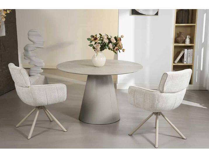 Runder Esstisch EN VOGUE 120cm matt grau Beton-Design mit Säulenfuß Esszimmertisch Küchentisch 4 Personen Modern Runder Esstisch EN VOGUE 120cm matt grau Beton-Design mit Säulenfuß Esszimmertisch Küchentisch 4 Personen Modern von Riess-Ambiente.de