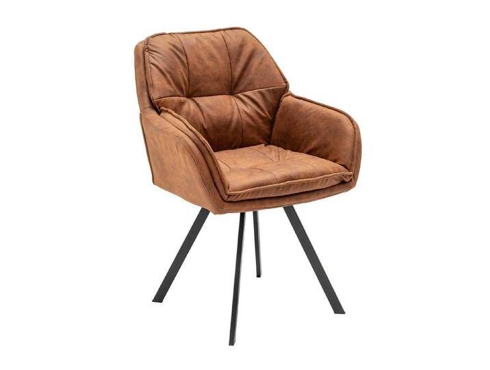 riess-ambiente Armlehnstuhl MR. LOUNGER hellbraun, Esszimmer · Microfaser · Metall · mit Armlehne · 180° drehbar · Retro, braun riess-ambiente Armlehnstuhl MR. LOUNGER hellbraun, Esszimmer · Microfaser · Metall · mit Armlehne · 180° drehbar · Retro, braun von Riess-Ambiente.de