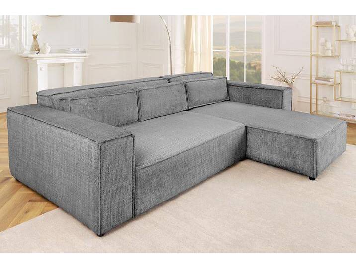 riess-ambiente Ecksofa BOSSA NOVA 265cm grau, Einzelartikel 1 Teile, Wohnzimmer · Chenille · L-Form · inkl. Kissen · Modern Design, grau, grau von Riess-Ambiente.de
