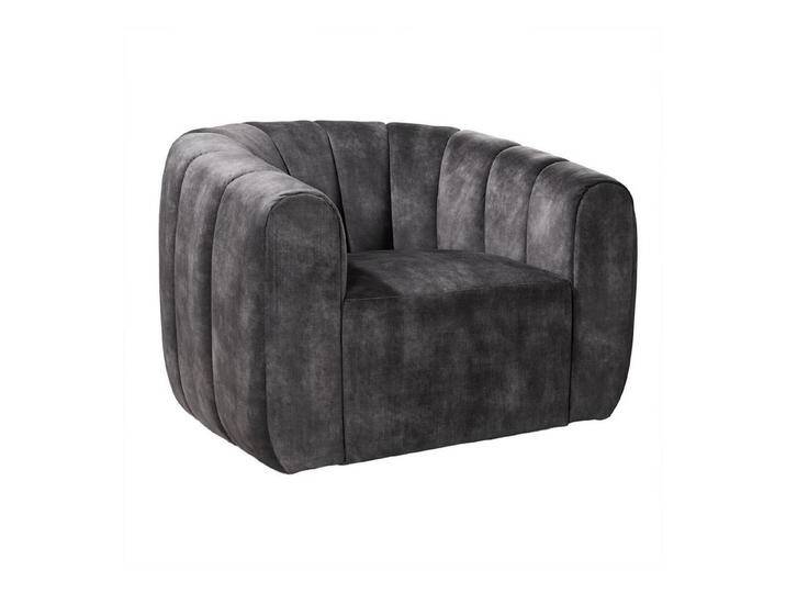 riess-ambiente Loungesessel BABYLON 360° dunkelgrau (Einzelartikel, 1-St), Wohnzimmer · Samt · 360° drehbar · Cocktailsessel · Modern Design, grau von Riess-Ambiente.de