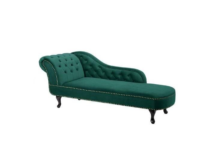 riess-ambiente Recamiere CHESTERFIELD 170cm smaragdgrün, 1 Teile, Wohnzimmer · Samt · Schlafzimmer · Barock Design, grün von Riess-Ambiente.de