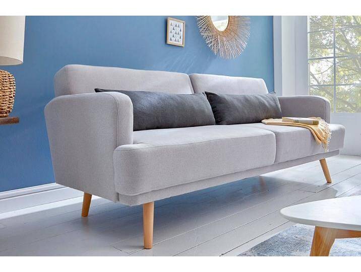 riess-ambiente Schlafsofa STUDIO 200cm grau, mit Bettfunktion, grau, grau von Riess-Ambiente.de