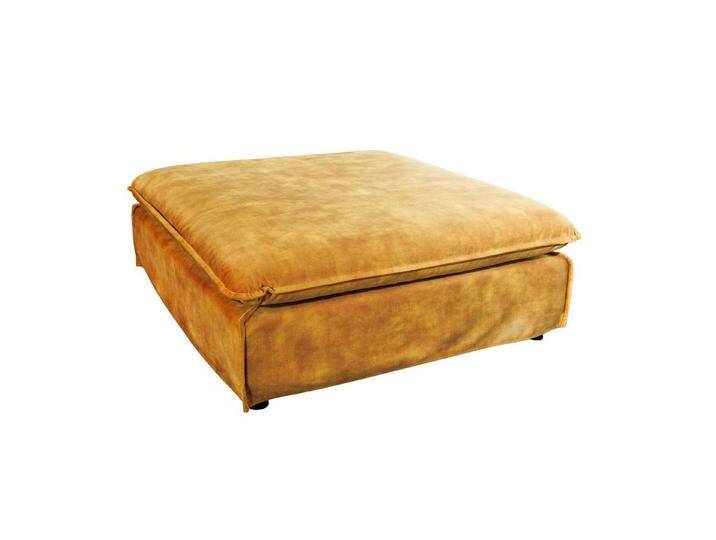 riess-ambiente Sitzhocker HEAVEN 100cm senfgelb · Hussensofa inkl. Kissen und abnehmbaren Bezug (1 St), Wohnzimmer-Hocker · Samt-Bezug · Federkern-Polsterung · Landhausstil von Riess-Ambiente.de