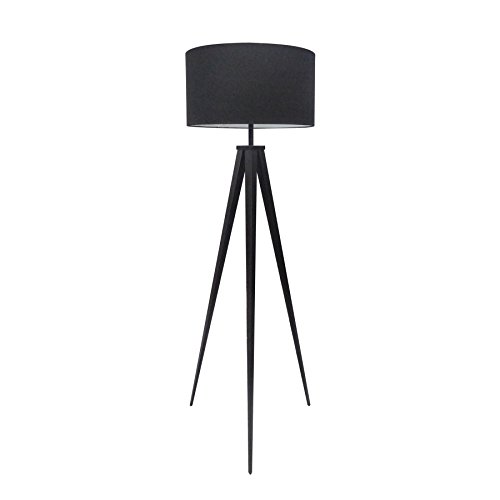 Riess Ambiente Elegante Stehleuchte TRIPOD schwarz Retrodesign Stehlampe Wohnzimmerlampe von Riess Ambiente